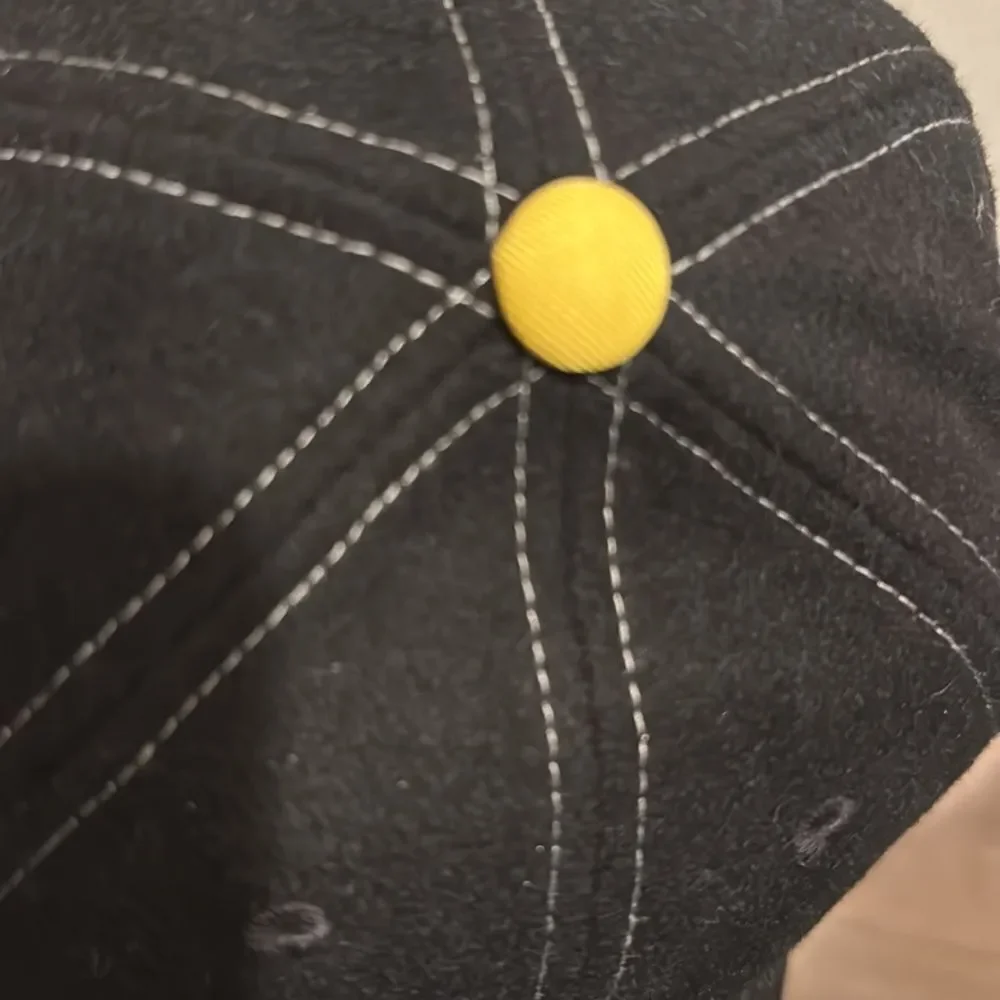 Black Cap with Pikachu Embroidery